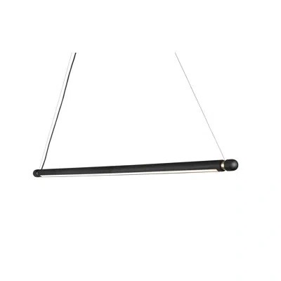 Nomon Linea 1 - Light Kitchen Island Linear Led Pendant In Brass,black