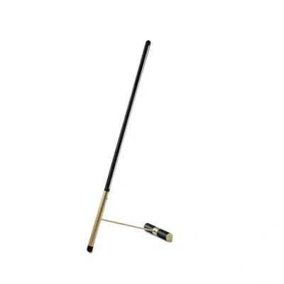 Nomon Linea 59.1" Led Novelty Floor Lamp In Brass,black Ash