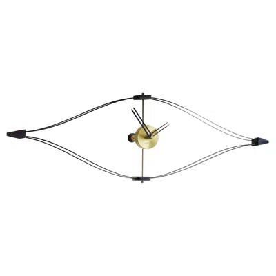 Pre-owned Nomon Mini Look Wall Clock By , Black Fiberglass, Modern Design