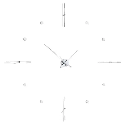 Pre-owned Nomon Mixto I Wall Clock By : Modern Chrome & Stainless Steel Design In Gray