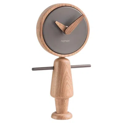 Pre-owned Nomon Nene Table Clock In Walnut Or Oak - Modern Design From Spain In Brown