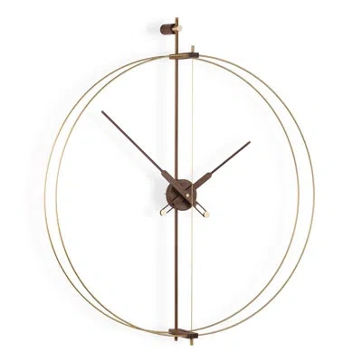Nomon Oversized Barcelona 35.4" Wall Clock In Gold