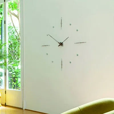 Nomon Oversized Mixto Wall Clock In Natural Walnut