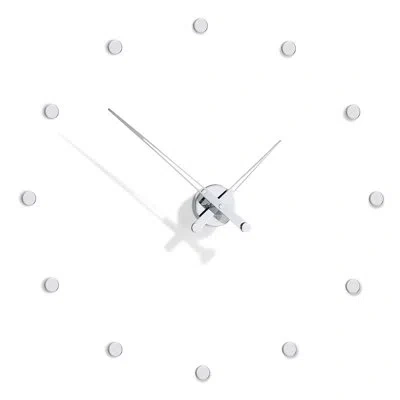 Nomon Oversized Rodon Mini 12 27.6" Wall Clock In Chrome,black