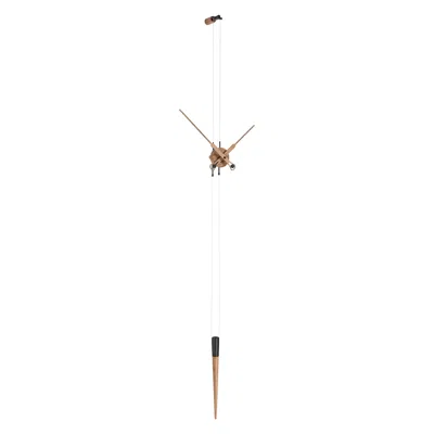 Pre-owned Nomon Pendulo Premium Wall Clock By Andres Martinez In Brown