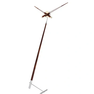 Nomon Pisa 59" Walnut Wood Floor Clock In Brown