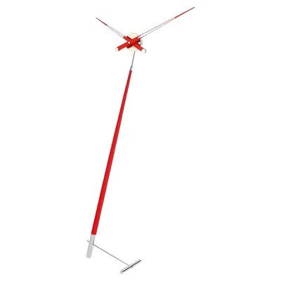 Pre-owned Nomon Pisa L Floor Clock By : Modern Design In Chromed Steel & Walnut In Brown