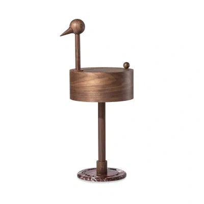 Nomon Rava Avis 14.96" Manufactured Wood Console Table In Walnut
