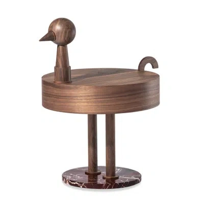 Nomon Rava Avis 17.32" Manufactured Wood Console Table In Walnut