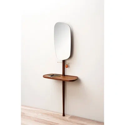 Nomon Recibidor Solid Wood Vanity With Mirror In Brown