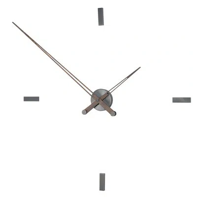 Nomon Tacon Wall Clock In Steel Graphite