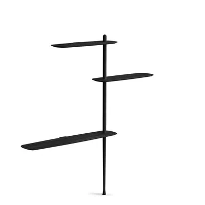 Nomon Unica 72.44" H X 70" W X 11.8" D Shelving Floor In Black