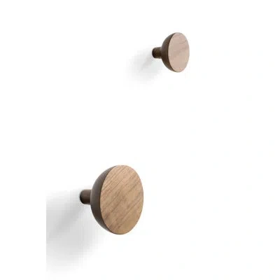 Nomon Welcome Wall Hooks S+m In Walnut