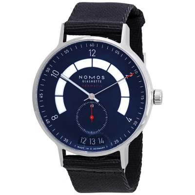 Nomos Autobahn Neomatik Automatic Midnight Blue Dial Men's Watch 1302 In Black / Blue / White