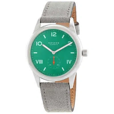 Pre-owned Nomos Club Campus 38 Hand Wind Green Dial Men's Watch 726
