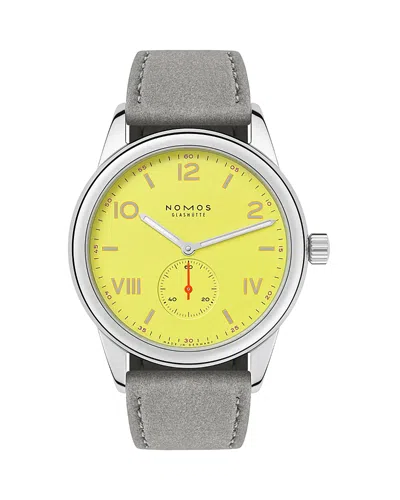 Nomos Club Campus 38 Starlight Watch, 38.5mm In Yellow
