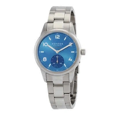 Pre-owned Nomos Club Sport Neomatik Automatic Polar Blue Dial Men's Watch 750