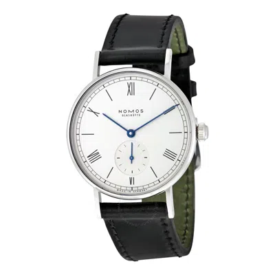 Nomos Ludwig White Dial Black Leather Unisex Watch 201