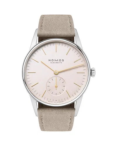 Nomos Orion 33 Watch, 32.8mm In Pink/silver
