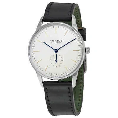 Pre-owned Nomos Orion 38 White Dial Stainless Steel Men's Watch 384