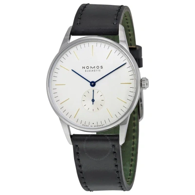 Nomos Orion 38 White Dial Stainless Steel Men's Watch 384 In Metallic
