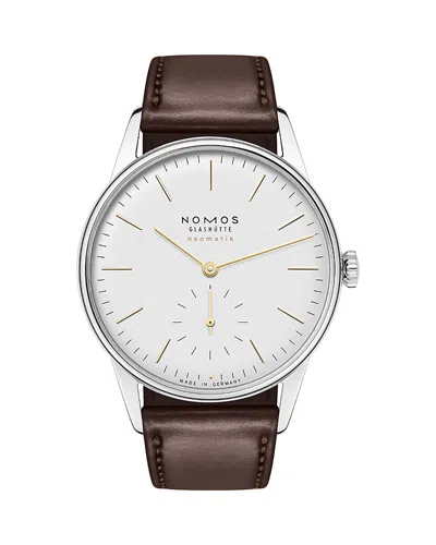 Nomos Orion Neomatik Dore Watch, 36.4mm In Brown