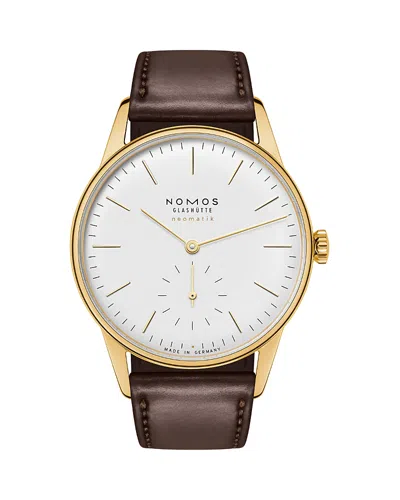 Nomos Orion Neomatik Dore Watch, 36.4mm In Burgundy