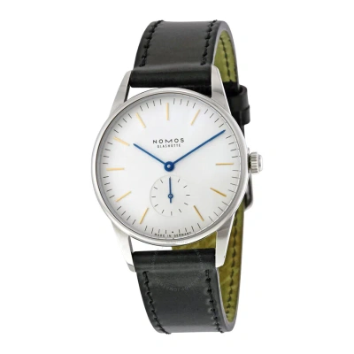 Nomos Orion White Dial Stainless Steel Unisex Watch 309 In Black / Silver / White