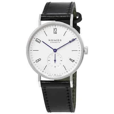 Pre-owned Nomos Tangente 38 Galvanized White Silver-plated Dial Men's Watch 164