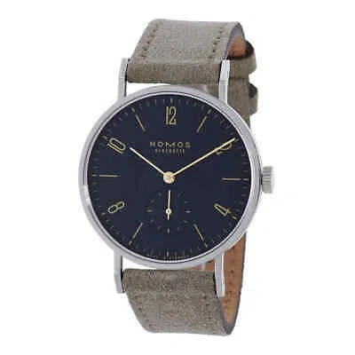 Pre-owned Nomos Tangente Hand Wind Midnight Blue Dial Watch 133