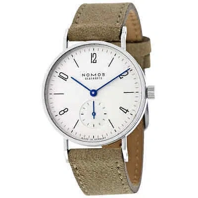 Pre-owned Nomos Tangente Hand Wind White Silver Dial Ladies Watch 123