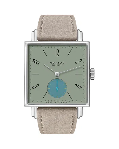 Nomos Tetra Salvia Watch, 29.5mm X 29.5mm In Green