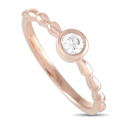 Non Branded Lb Exclusive 14k Rose Gold 0.25ct Diamond Ring