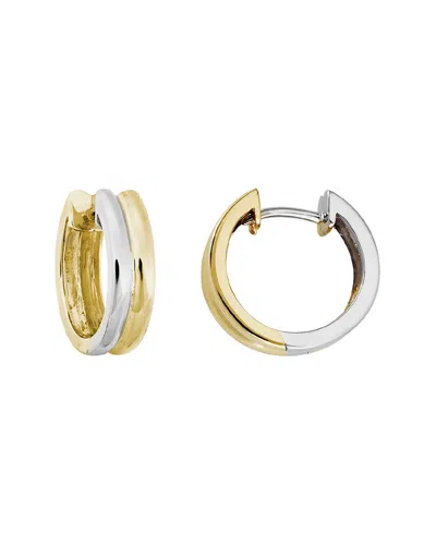 Non Branded 14k Two-tone Hoops