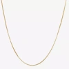 Non Branded Fine Jewelry Made In Italy 14k Gold 18 - 22 Inch Solid Box Chain Necklace In Gold