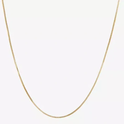 Non Branded Fine Jewelry Made In Italy 14k Gold 18 - 22 Inch Solid Box Chain Necklace