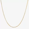 Non Branded Fine Jewelry Made In Italy Womens 14k Gold 20 Inch Box Chain Necklace In Gold