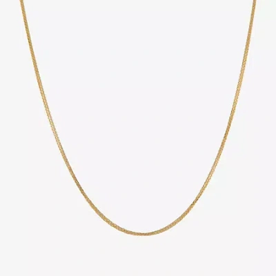 Non Branded Fine Jewelry Made In Italy Womens 14k Gold 20 Inch Wheat Chain Necklace