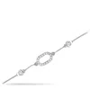Non Branded Lb Exclusive 14k White Gold 0.10ct Diamond Bracelet Br09660-w In Silver