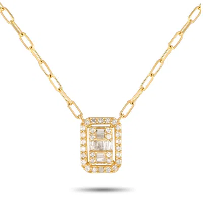 Non Branded Lb Exclusive 14k Yellow Gold 0.40ct Diamond Necklace Nk01469
