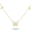 NON BRANDED LB EXCLUSIVE 14K YELLOW GOLD 1.0CT DIAMOND BUTTERFLY NECKLACE NK01615-Y