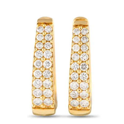 Non Branded Lb Exclusive 14k Yellow Gold 1.0ct Diamond Earrings Er28522