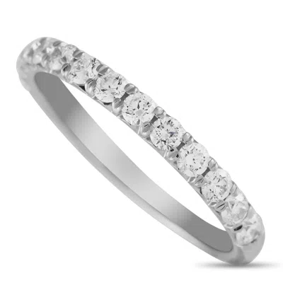 Non Branded Lb Exclusive 18k White Gold 0.61ct Diamond Ring Mf43-051724