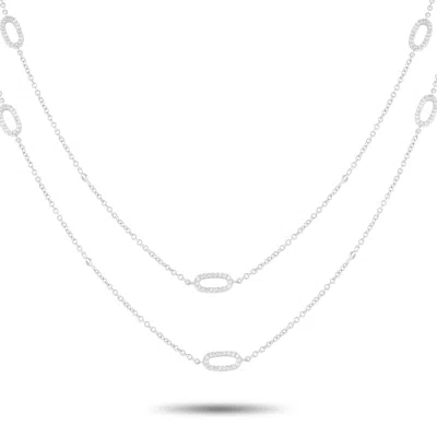 Non Branded Lb Exclusive 18k White Gold 1.75ct Diamond Necklace Ank-16804