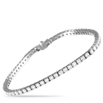 Non Branded Lb Exclusive 18k White Gold 4.58 Ct Diamond Tennis Bracelet Mf20-051724
