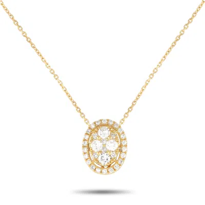 Non Branded Lb Exclusive 18k Yellow Gold 0.85ct Diamond Necklace Ank-14939-y