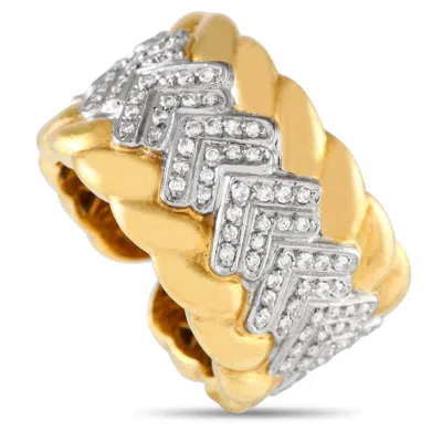 Non Branded Lb Exclusive 18k Yellow Gold 0.90 Ct Diamond Ring Mf05-052024