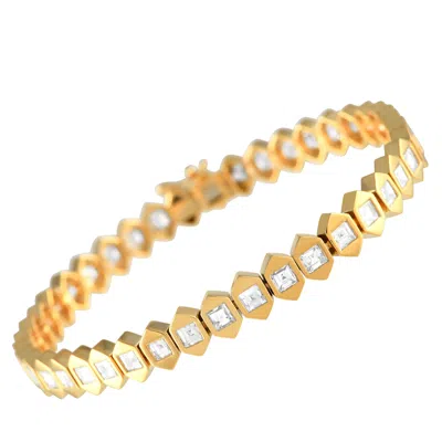 Non Branded Lb Exclusive 18k Yellow Gold 7.0ct Diamond Bracelet Alb-18602-y