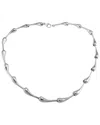 Non Branded Silver Necklace In Transparent