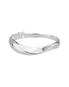 Non Branded Silver Twisted Hinge Bangle Bracelet